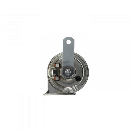 HELLA Chrome Trumpet Horn Set – Universal Twin Tone Car (12V, 112dB)