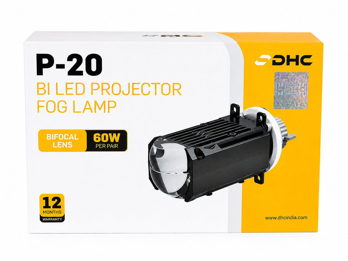 DHC P-20 Bi-LED Projector Fog Lamp | 60W Per Pair | Bifocal Lens