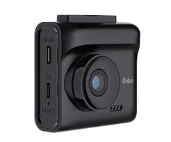 Qubo 2.7K Smart Dashcam for Cars - rear view and ports - Qubo at Nandi Car Accessories