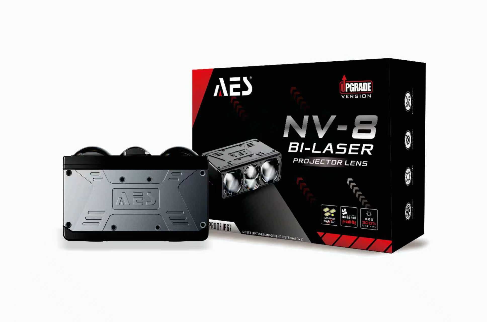 AES NV-8 Bi-Laser LED Projector Lens – Upgrade Version