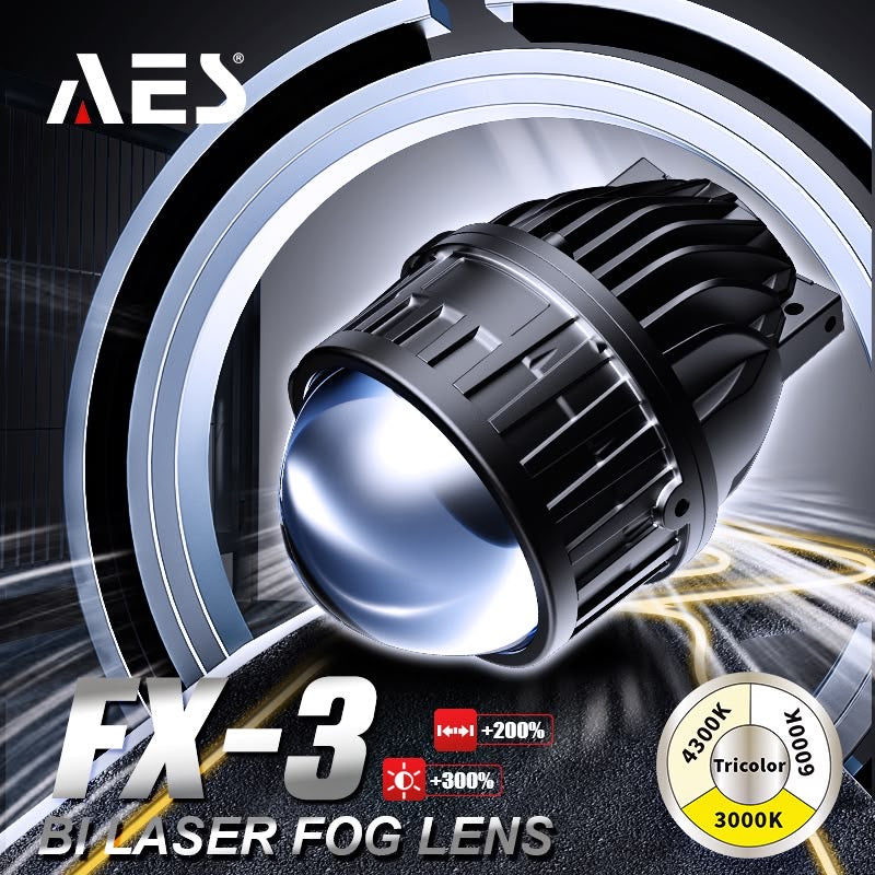 AES FX-3 Bi-Laser Fog Lens – High Power Car Projector Light