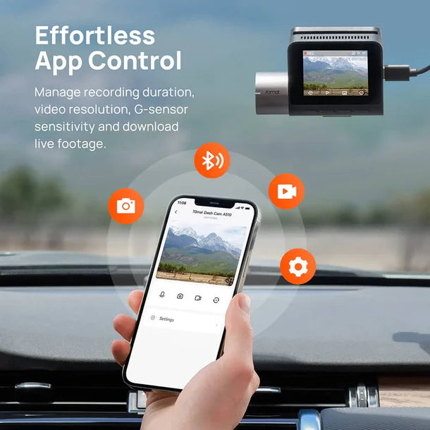70mai A510 Dash Camera - night vision recording sample - 70mai at Nandi Car Accessories