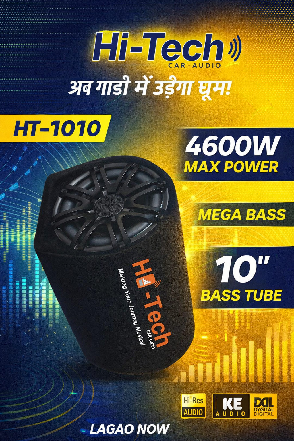 HITECH BASS TYUB 10 “ high power