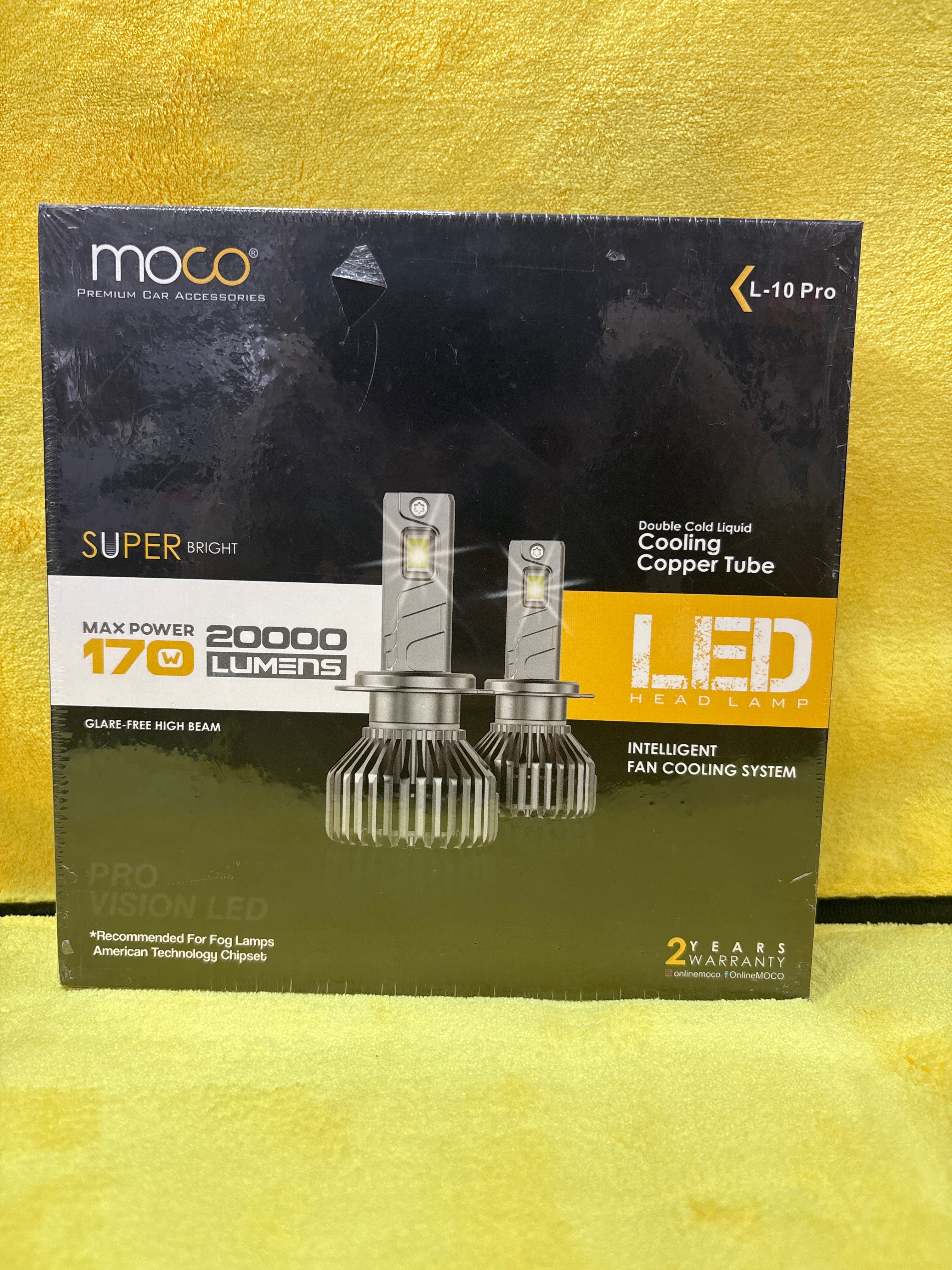 Moco 170W led light models available - H1, H4, H7, H8, H11, 9005, 9012