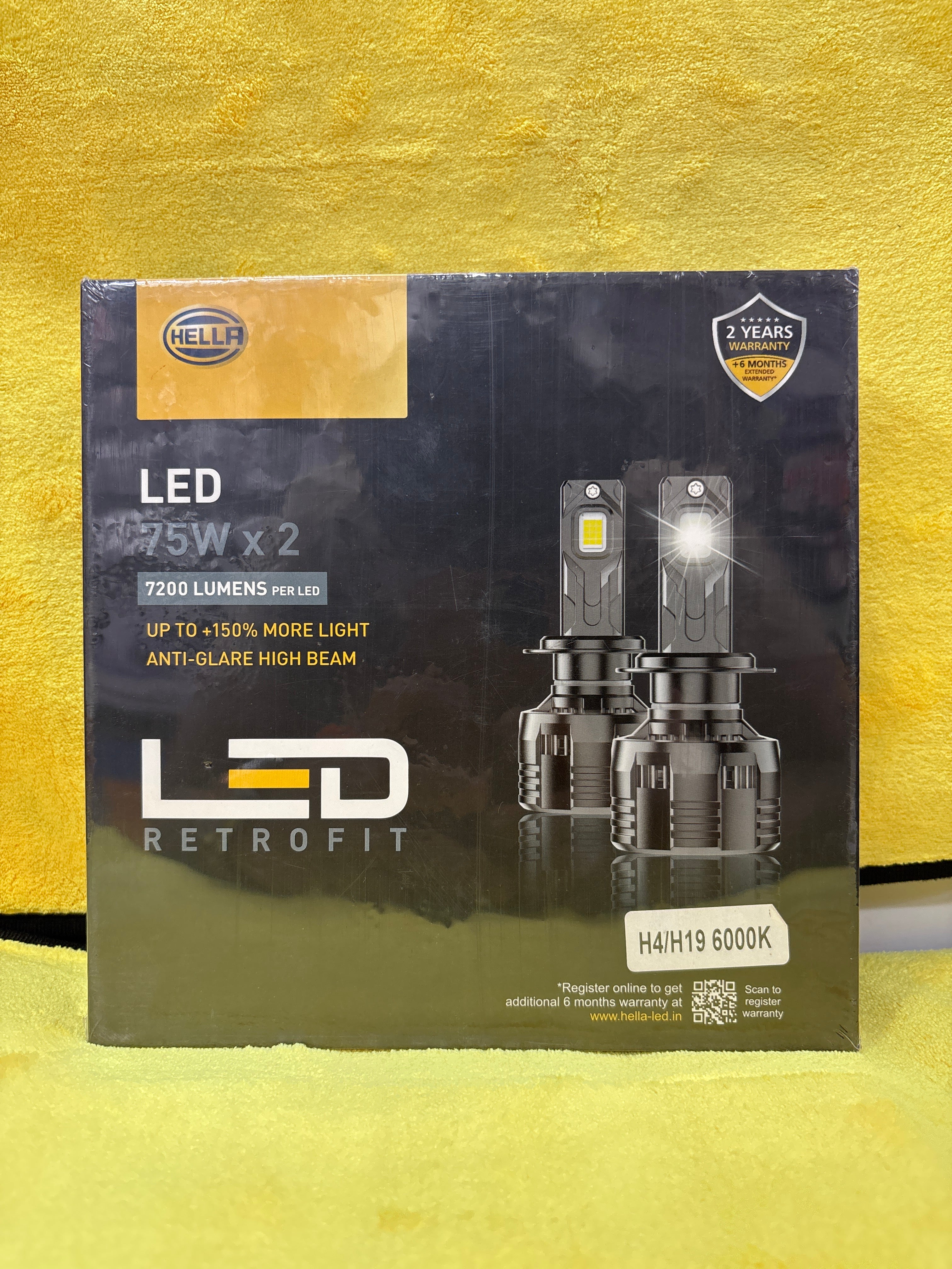 Hella 150W led light    models available - H1, H4, H7, H8, H11, 9005, 9012