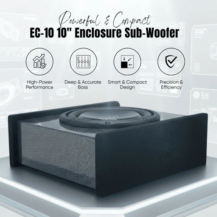 MOCO EC 10 | 10-Inch Subwoofer with Enclosure and Class D Amplifier