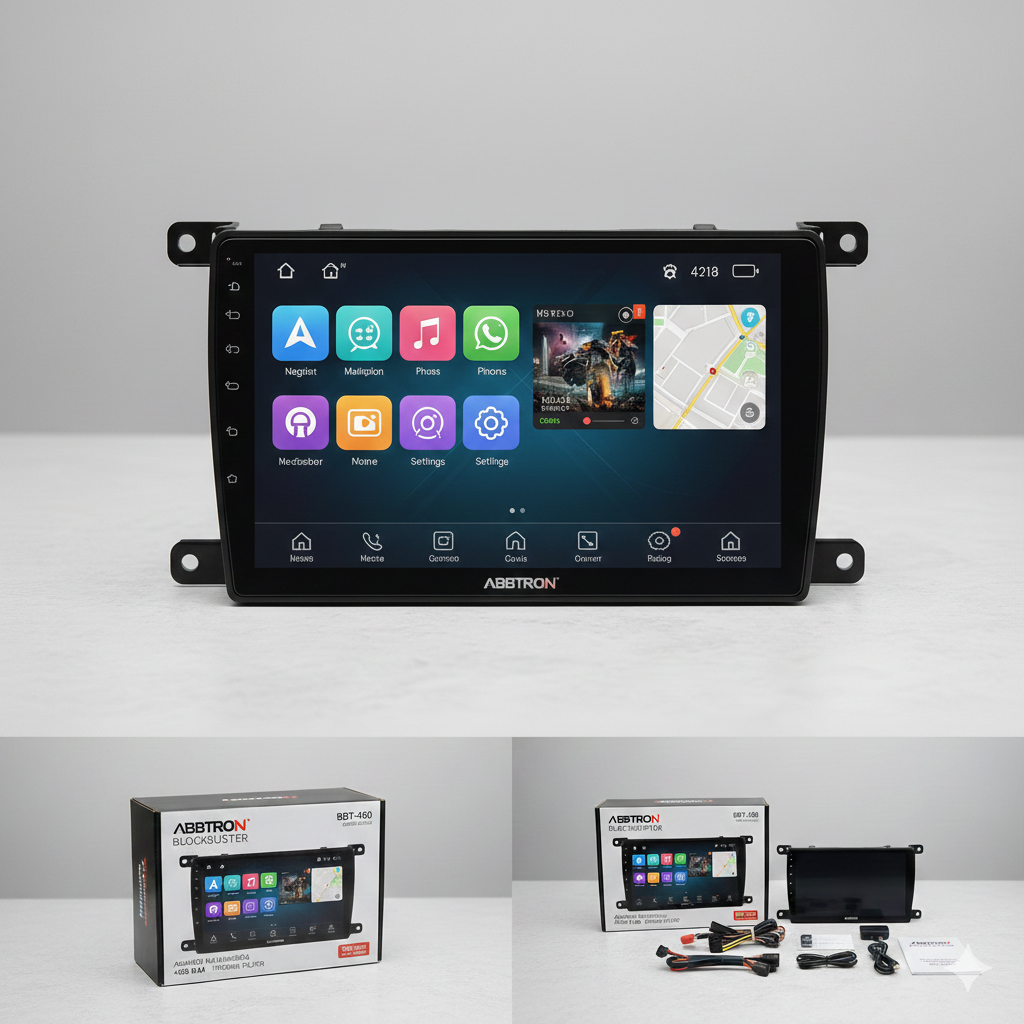 Abbtron Blockbuster BBT-200E Android Multimedia Player – 9" - Apple CarPlay and Android Auto screen - Abbtron Blockbuster at Nandi Car Accessories