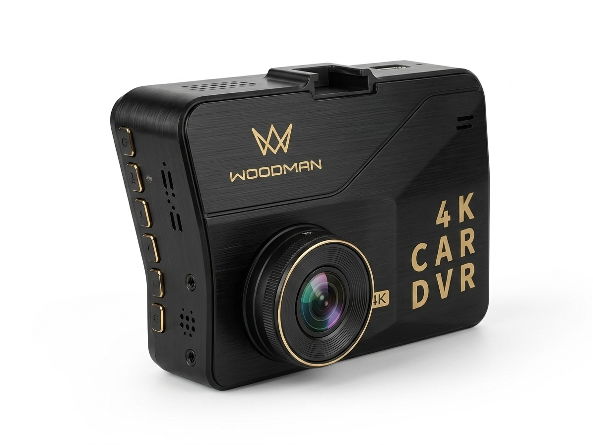 WOODMAN 4K Car DVR Dash Camera with Rear Camera | Ultra HD Recording | Wide Angle Lens | Night Vision