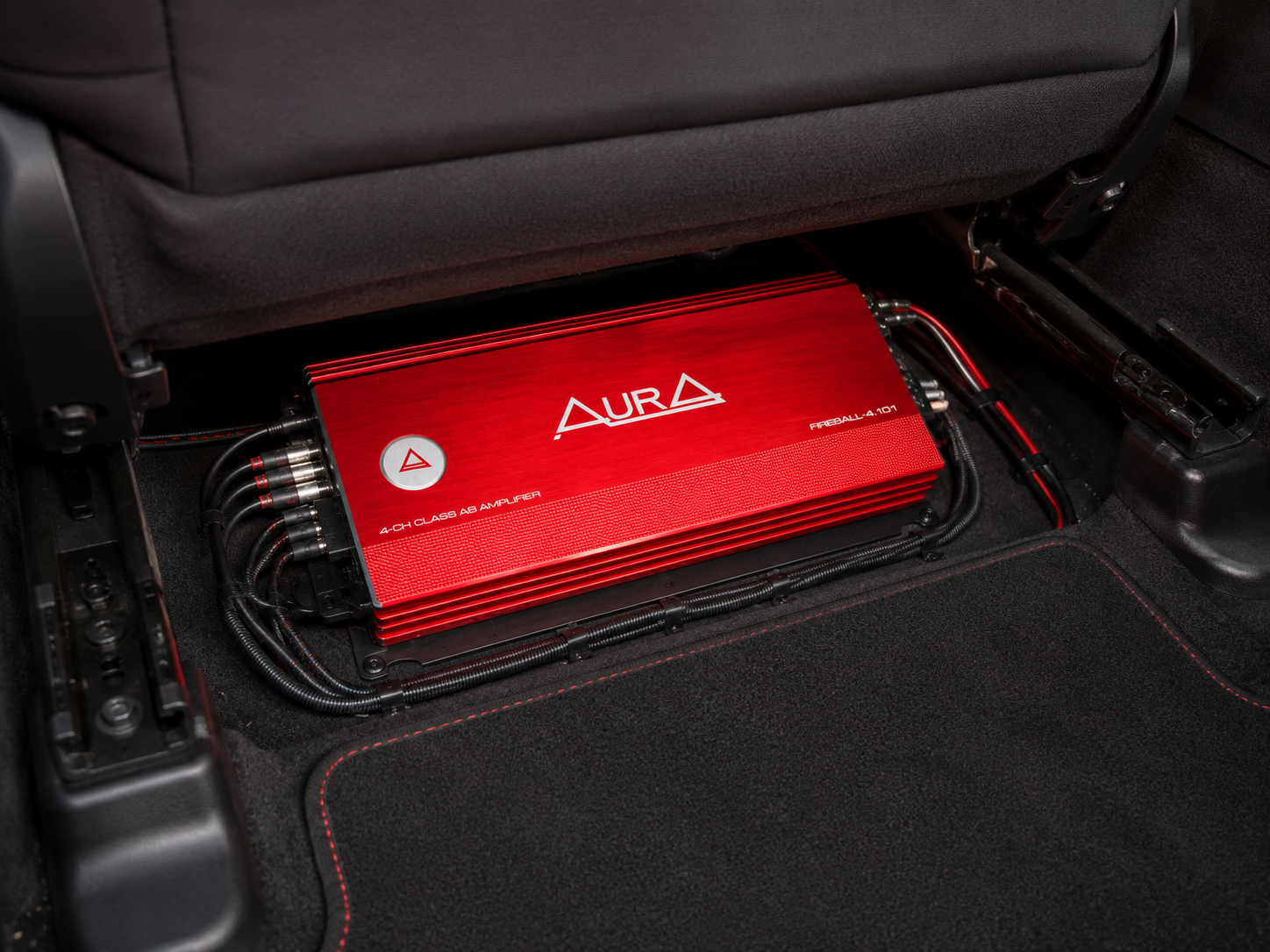 AURA Fireball 1200W 4-Channel Class AB Car Amplifier