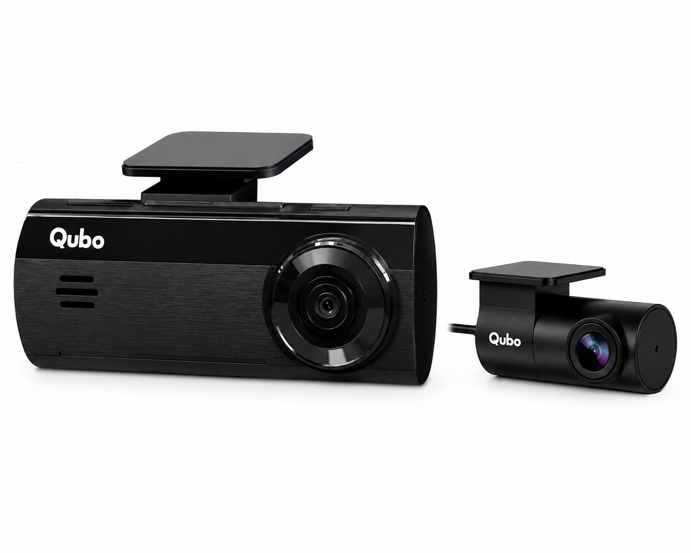 Qubo Pro 4K Smart Dashcam with Rear Camera | Dual Channel 4K Car Dash Camera with Parking Monitoring