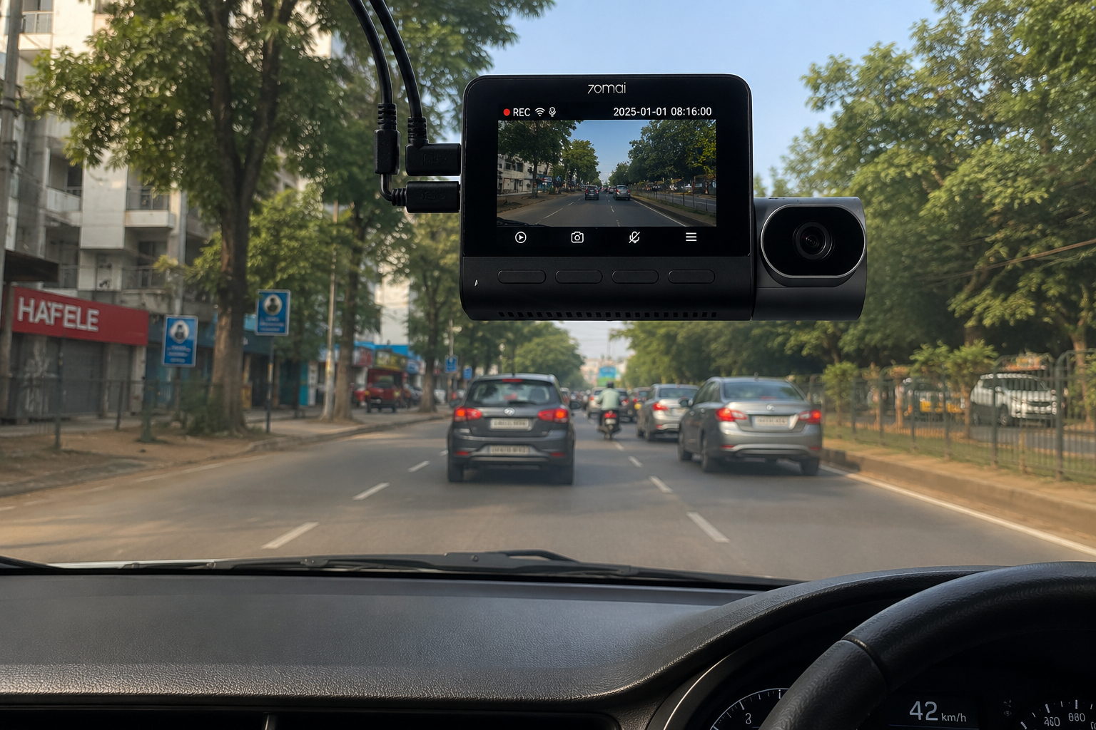 70mai Dash Cam T800 4K – 3-Channel Ultra HD Dash Camera with Sony STARVIS 2