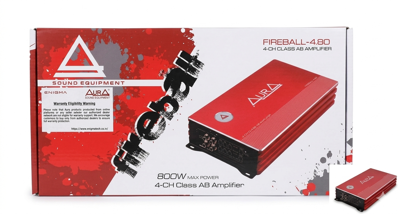 AURA Fireball-4.80 4-Channel Class AB Amplifier
