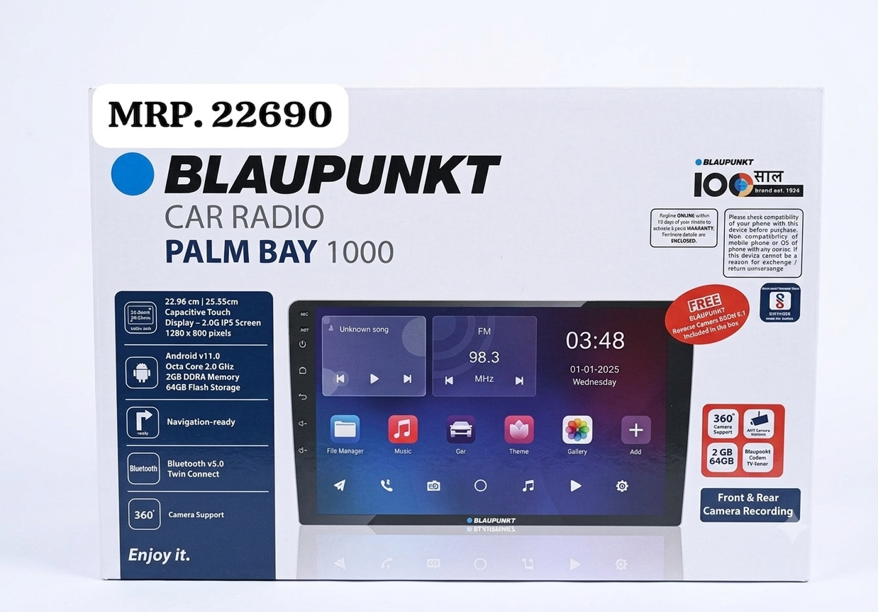 Blaupunkt Palm Bay 1000 Android Car Stereo (2GB/64GB)