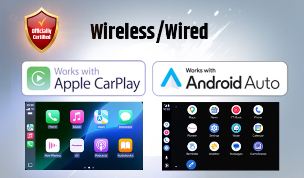 Pioneer DMH-AP6850BT 9-Inch Touchscreen Car Stereo with Apple CarPlay & Android Auto
