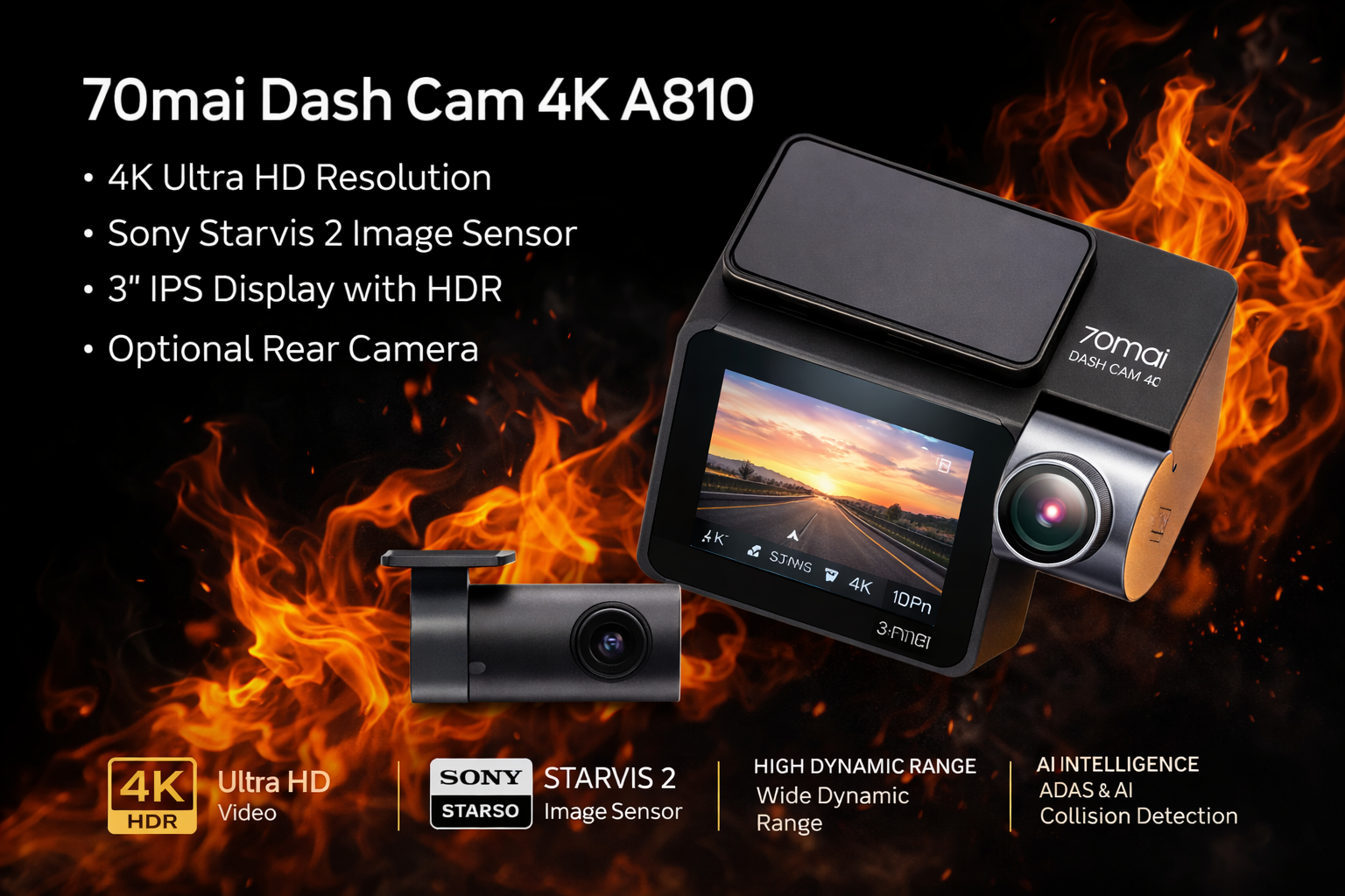 70 mai 4K Dashcam