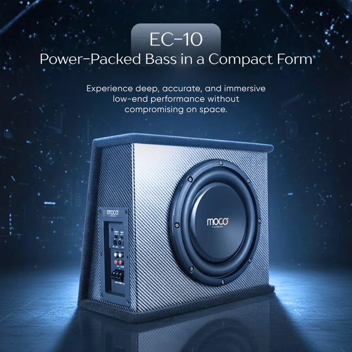 MOCO EC 10 | 10-Inch Subwoofer with Enclosure and Class D Amplifier