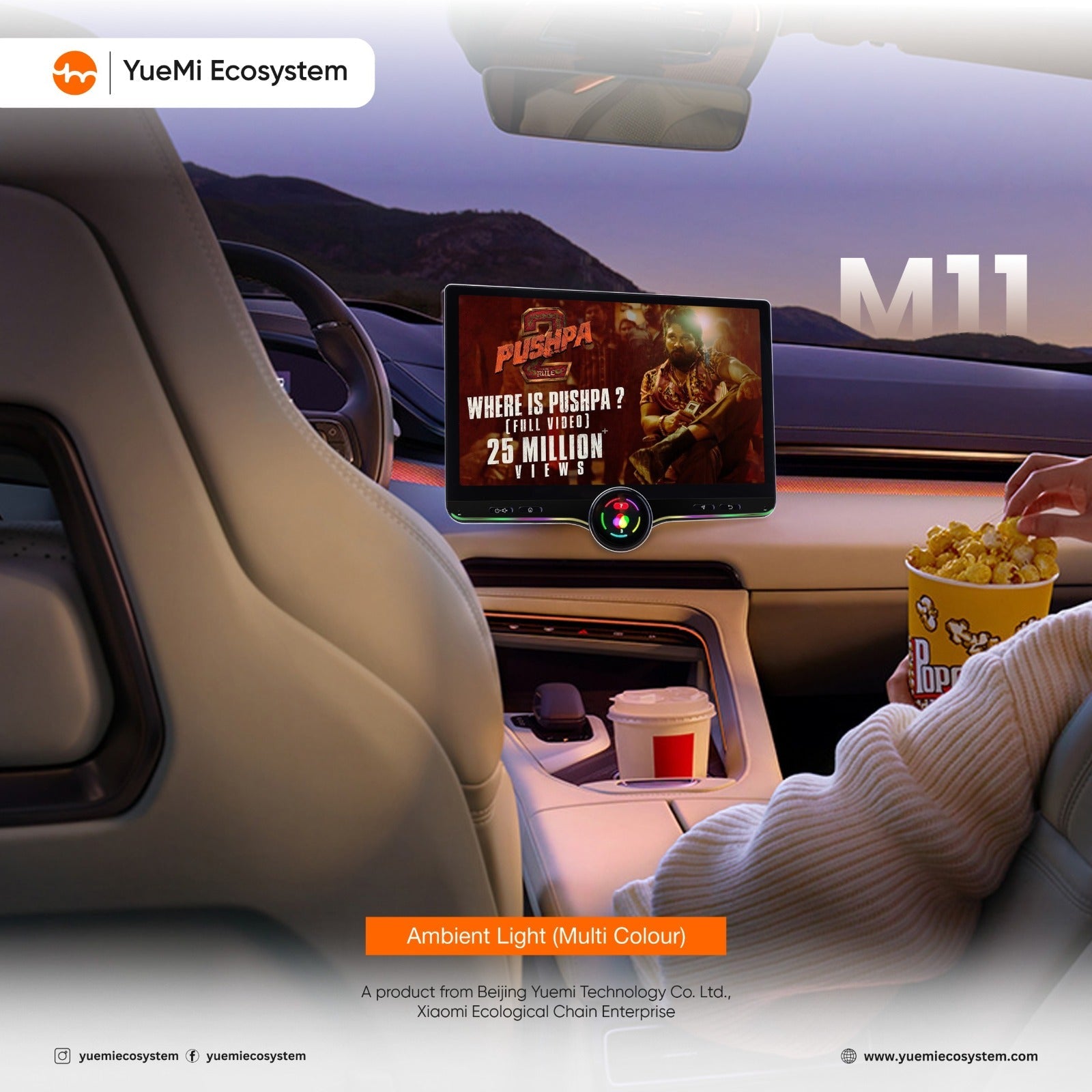 Car Android Player YueMi M11 4GB+64GB with Digital Smart - box contents and wiring harness - YueMi at Nandi Car Accessories