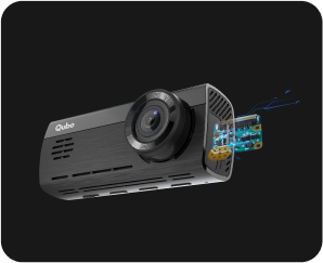 Qubo Smart Dashcam Pro 4K + Rear Camera