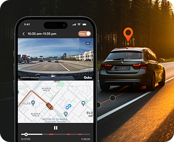Qubo Dashcam Pro 3K and Rear Cam | Sony STARVIS 2 Sensor