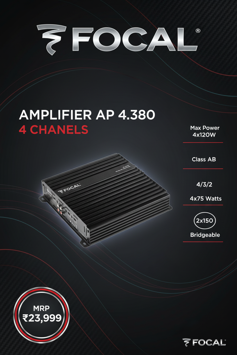 Focal Amplifier AP 4.380 Promotional Poster