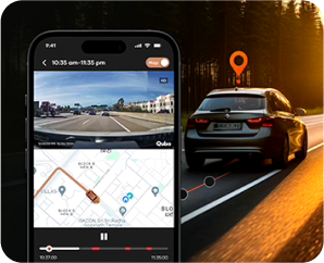 Qubo Smart Dashcam Pro 4K + Rear Camera