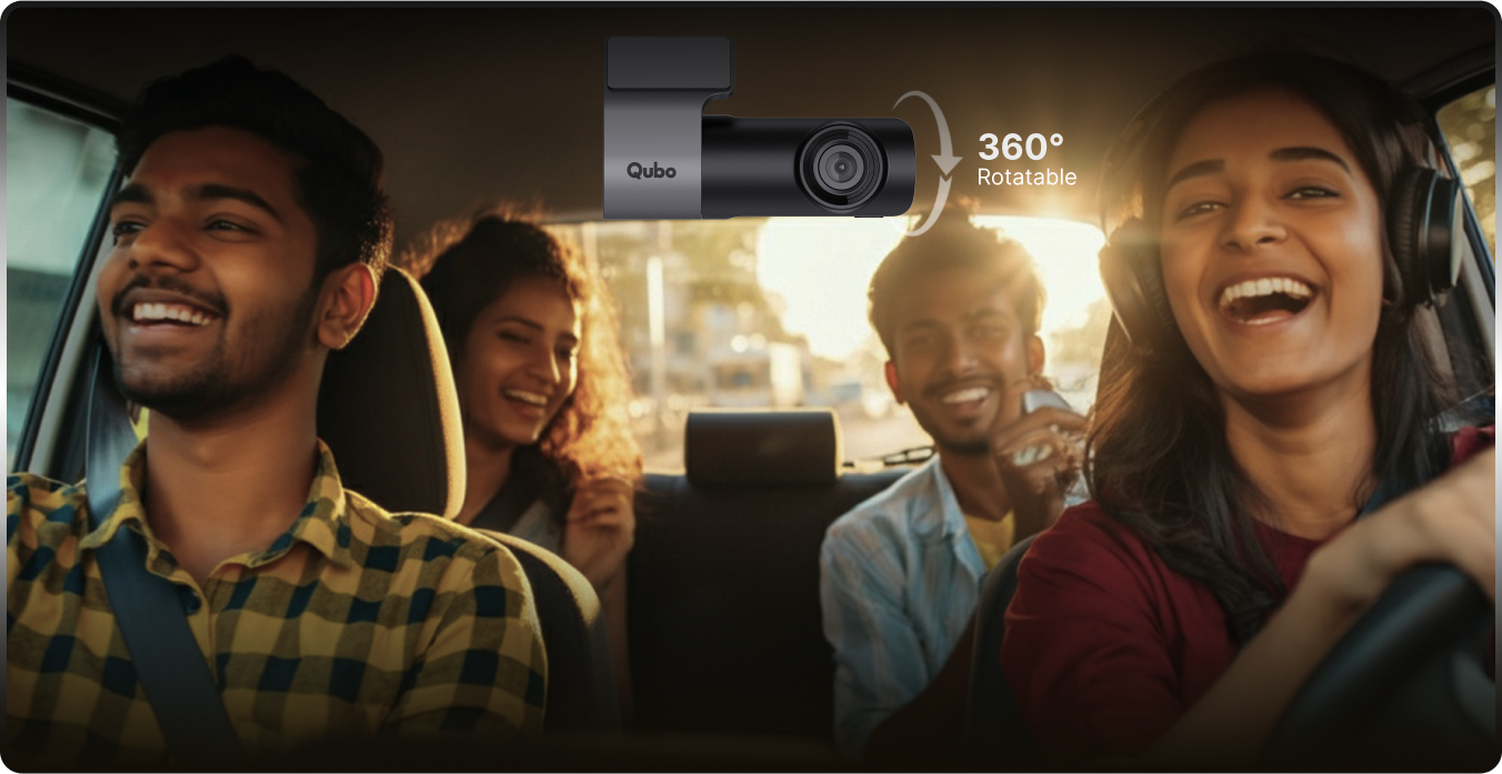 Qubo Smart Dashcam Pro 2K | Quad HD 1440p Car Camera