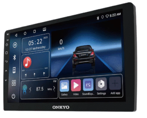 Onkyo X-QD1120 Android Car Player - rear panel connections and ports - Onkyo at Nandi Car Accessories