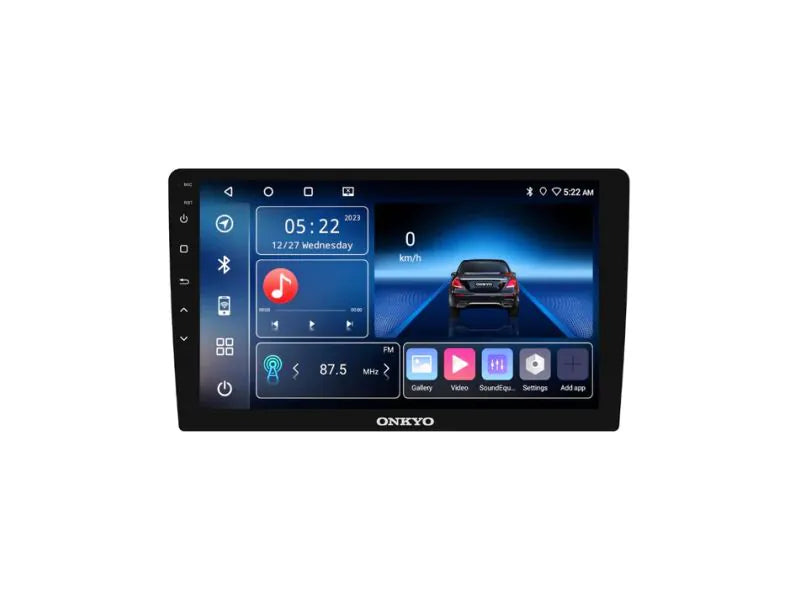 Onkyo X-QD1120 9" Android Car Stereo - rear panel connections and ports - Onkyo at Nandi Car Accessories