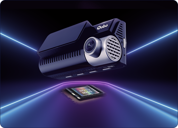 Qubo Dashcam Pro 3K and Rear Cam | Sony STARVIS 2 Sensor