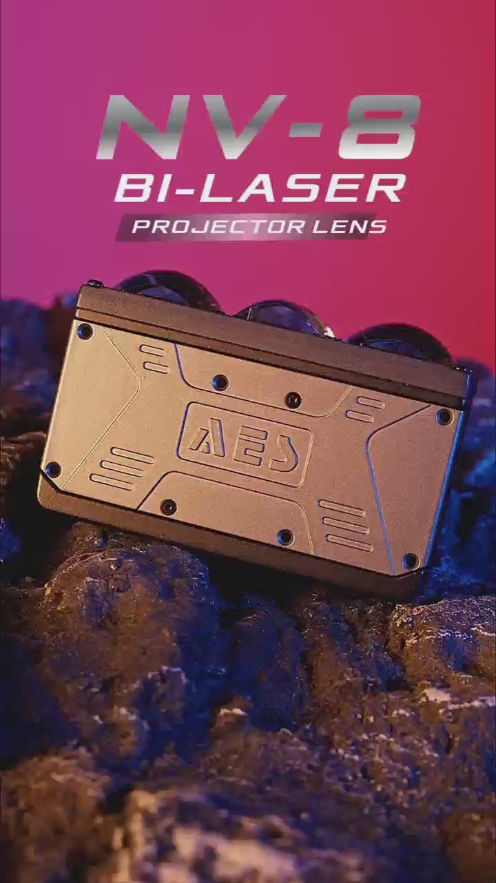 AES NV-8 Bi-Laser LED Projector Lens – Upgrade Version