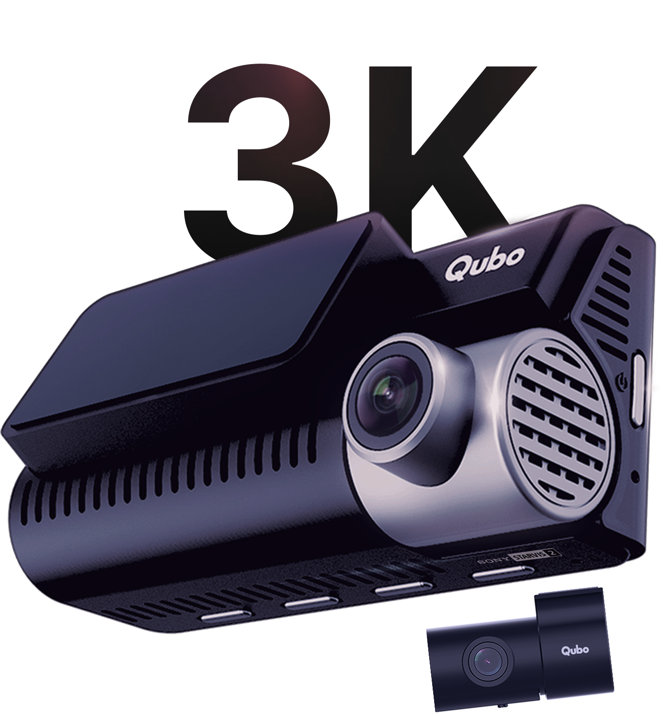 Qubo Smart Dashcam Pro 3K | Sony IMX335 Sensor | GPS and Wi-Fi