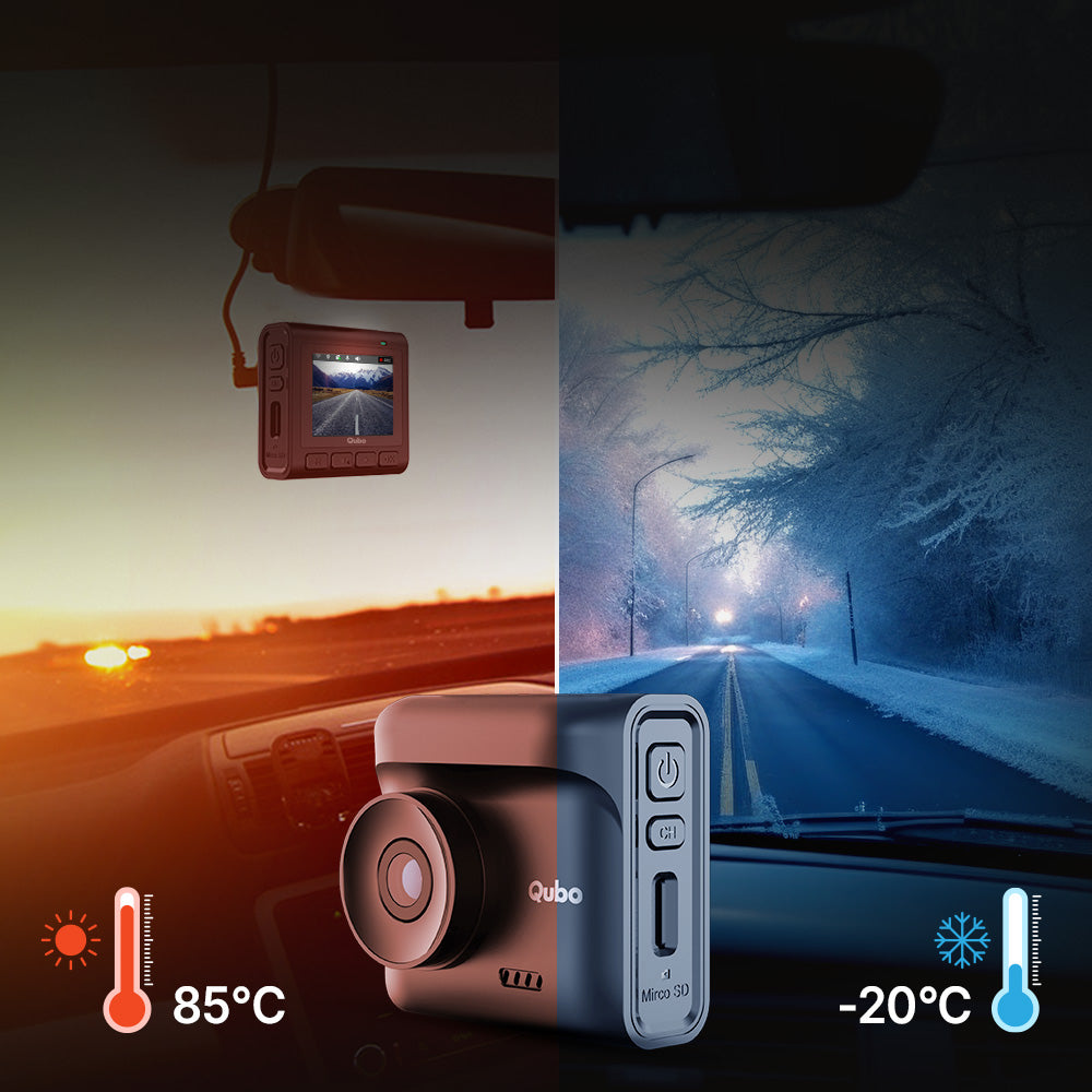 Qubo Smart Dashcam Pro 2.7K | Best High-Resolution Car Dash Camera with QHD+ Clarity